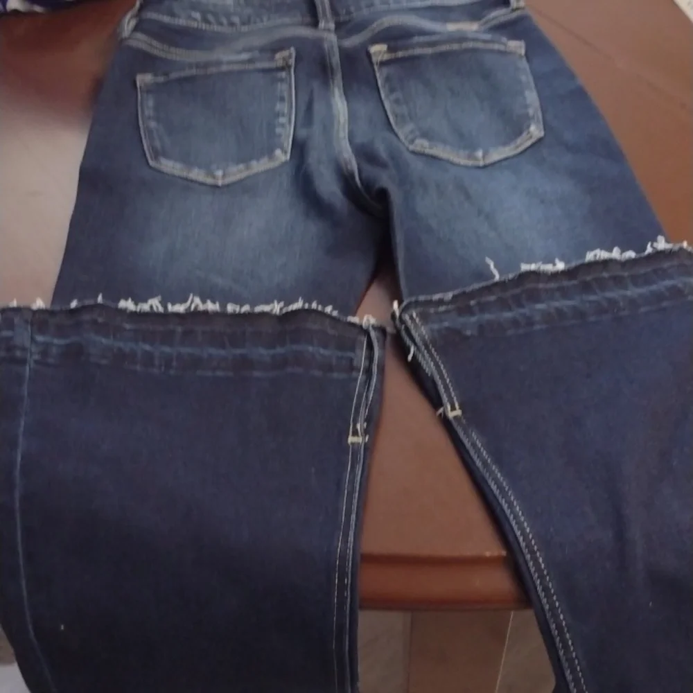 KanCan Blue Flare Wide Leg Jeans Size 5 Y2K - Picture 7 of 14